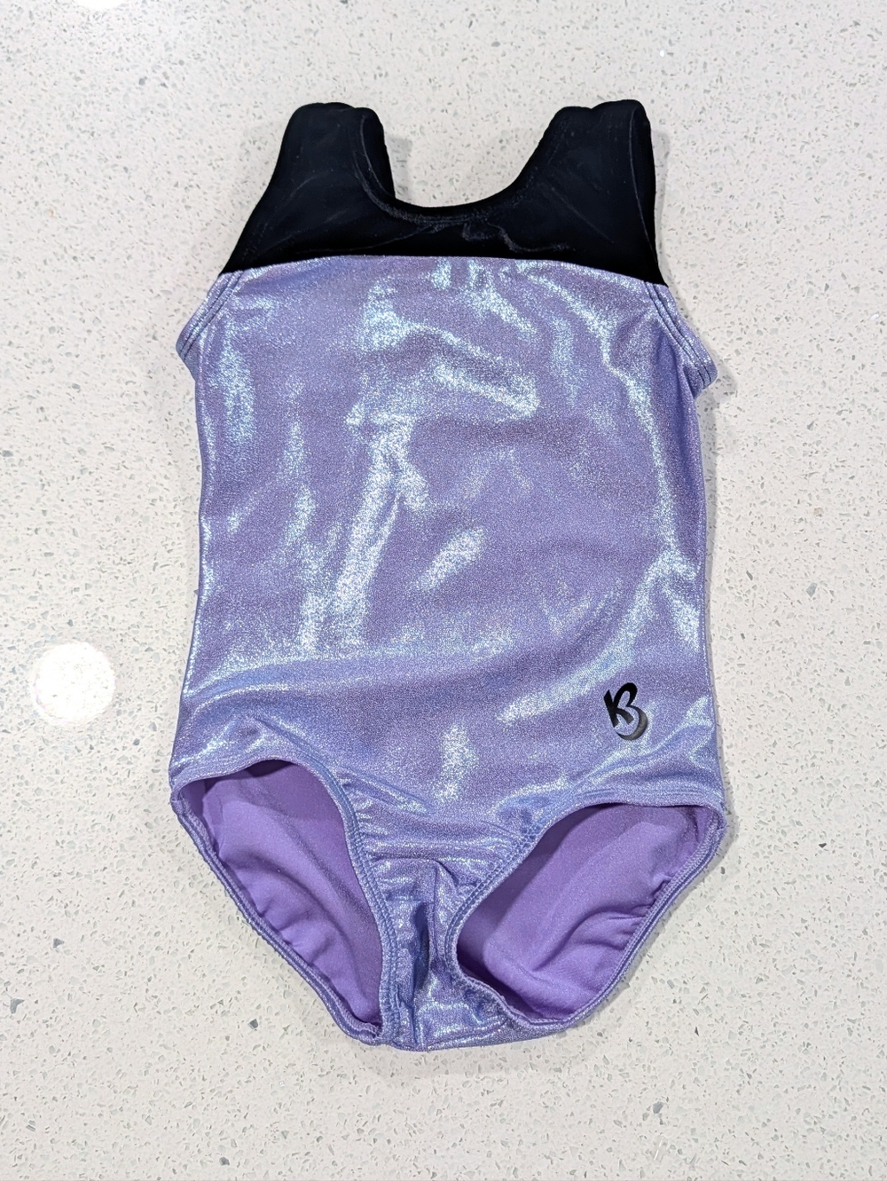 BEAUTIFUL KBee Gymnastics Dance Leotard CS Small 6/7 Mystique LAVENDER Purple